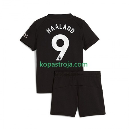 Billiga Fotbollströjor Manchester City Erling Haaland 9 Barn Borta tröja 2025/26 Kortärmad